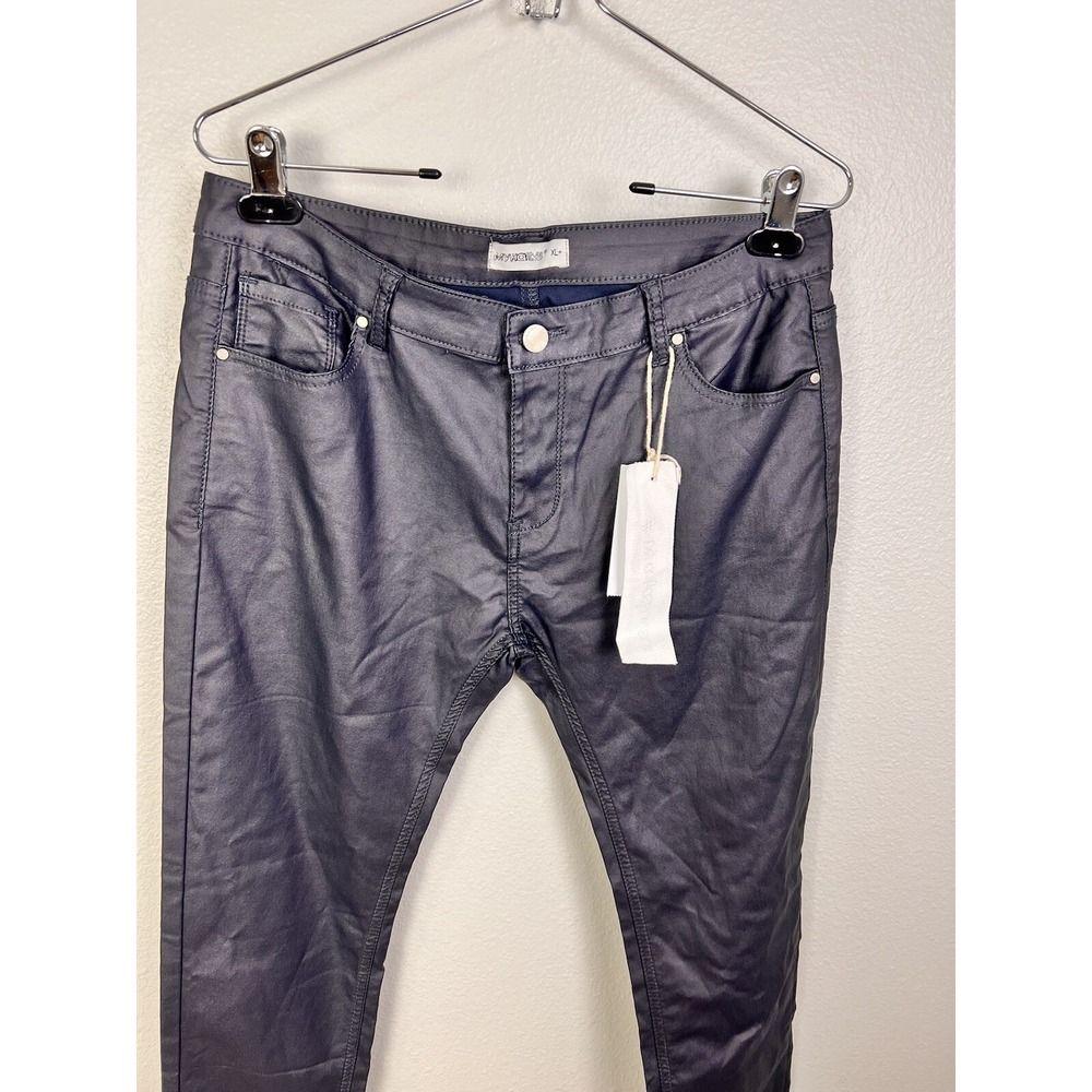 MyHailys Black Bootcut Womens Faux Leather Sz XL‎ NWT 31W 29I - Picture 2 of 10